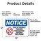 Signmission Use Of Mobile Phones Prohibited, 18 in W x Rectangle, Aluminum OS-2PACK-NS-A-1218-L-18801 - alternate 4